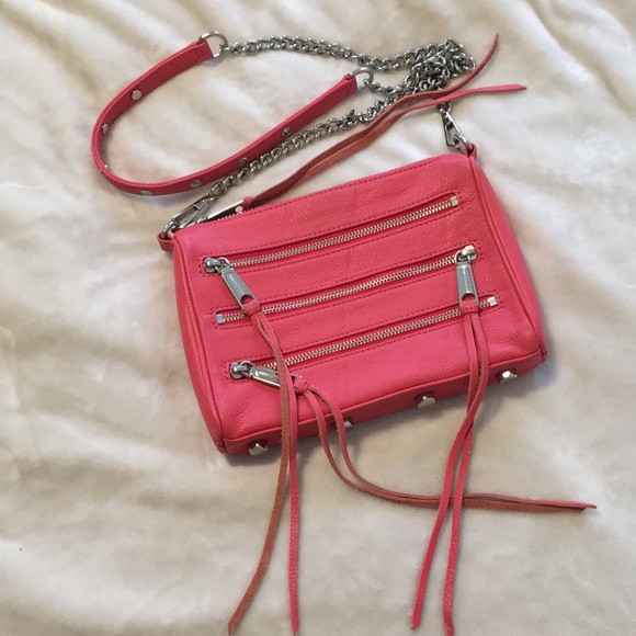 Rebecca Minkoff Handbags - {rebecca minkoff} Barbie pink 5 zip crossbody